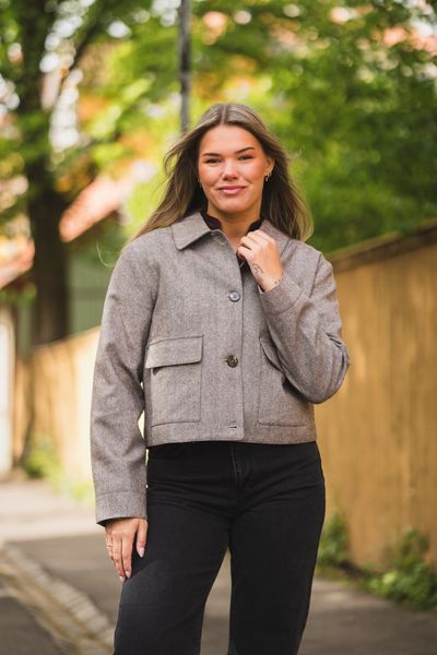 Hovedbilde Romana Herringbone Jacket Dusty Brown 
