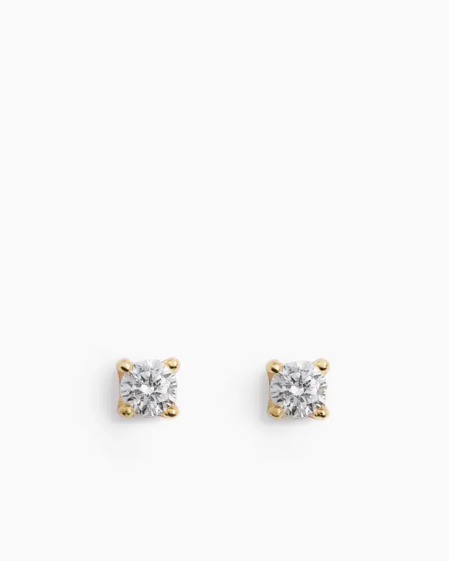 Stud Earrings Gold 