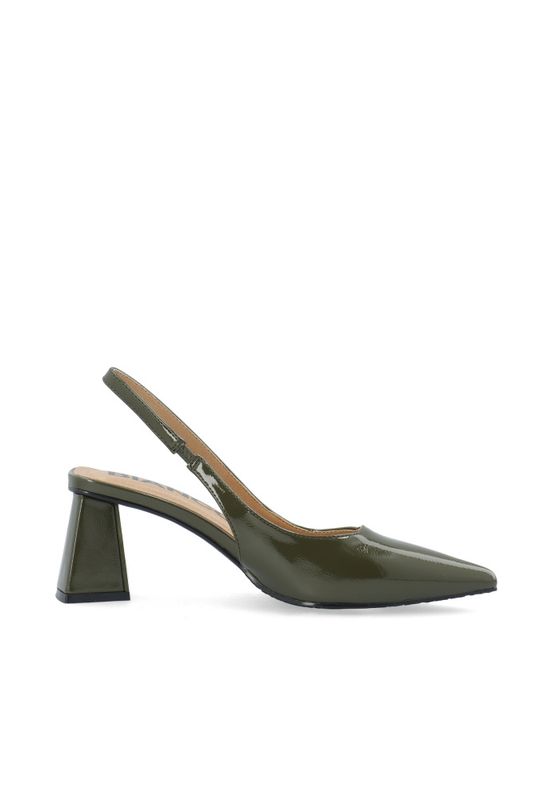 Maralyn Slingback Patent Olive 