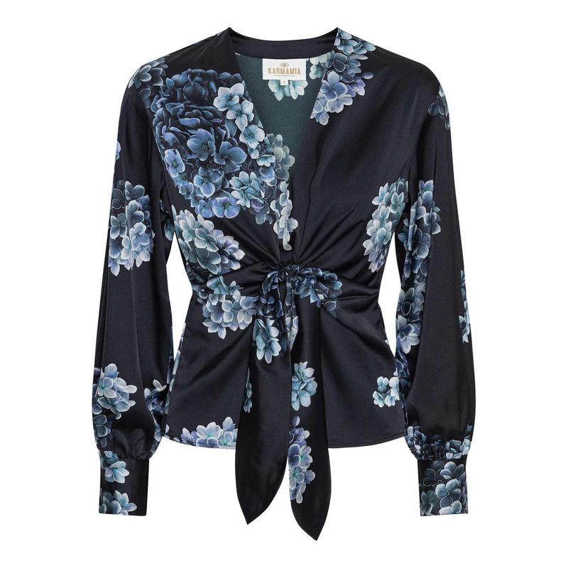 Blair Blouse Hydrangea