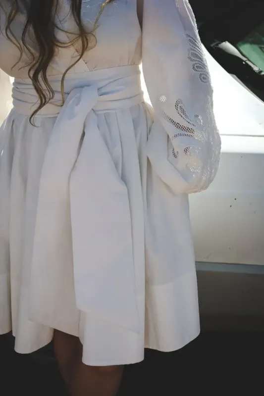 Poplina Dress White 