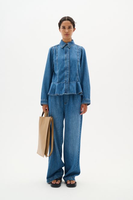 Hovedbilde Sophina Pullon Pants Washed Denim 
