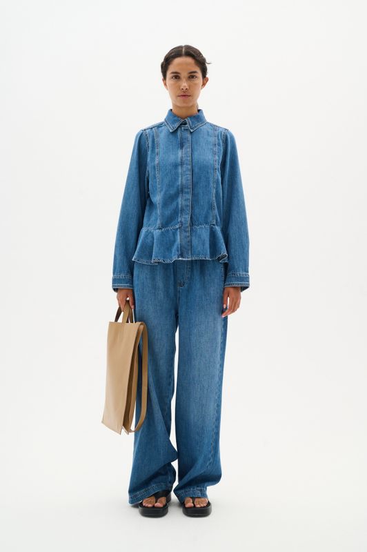Sophina Pullon Pants Washed Denim 