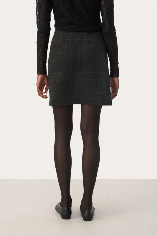 Corinne Skirt Grey Check 