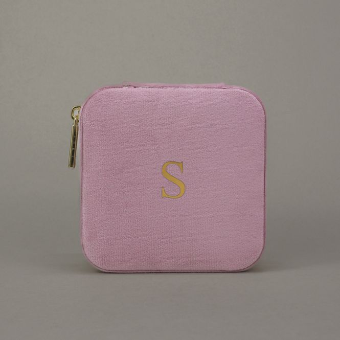 Hovedbilde Smykkeskrin Med Initial Rosa 