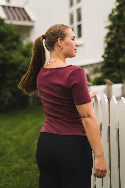Rasmine Soft Blouse Wine 
