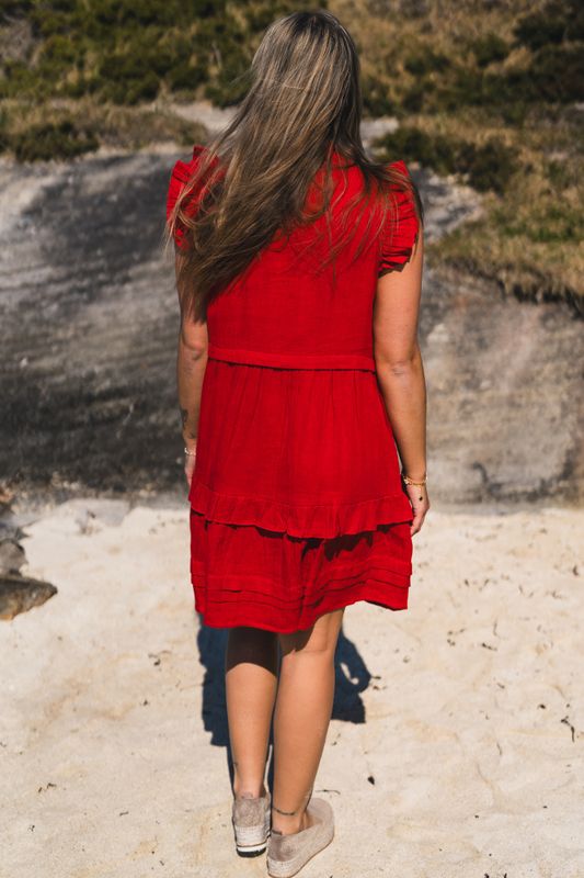 Ellie Dress Summer Red 