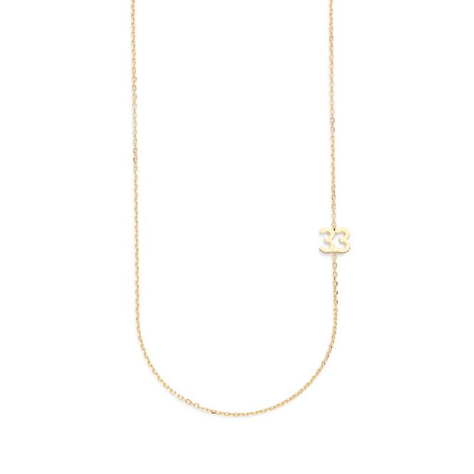 Hovedbilde Big Number Necklace Gold - 40L - 33