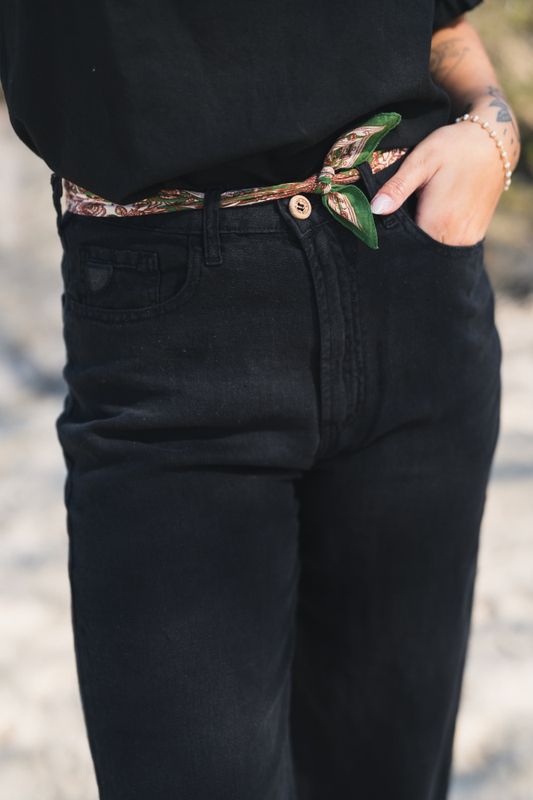 Skater Loose Linen Black 
