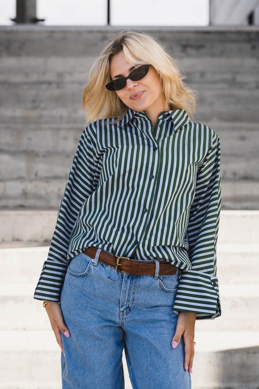 Atari Shirt Green Stripe 