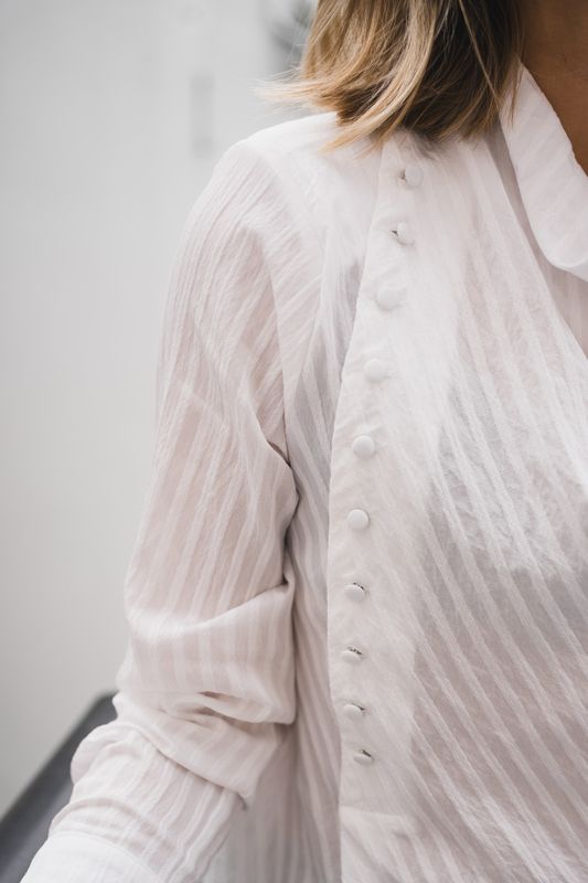 Senne Button Blouse White 