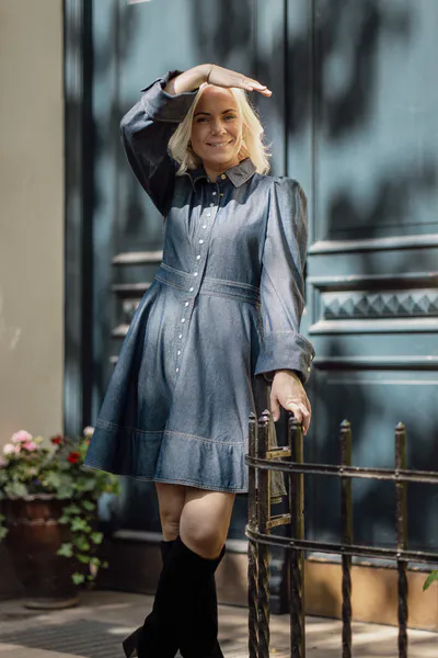 Hovedbilde Denim Mini Dress Dark Blue 