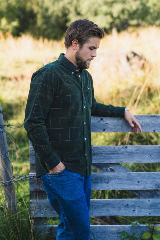 Blair Tailored Tartan Cord Shirt Classic Tartan 