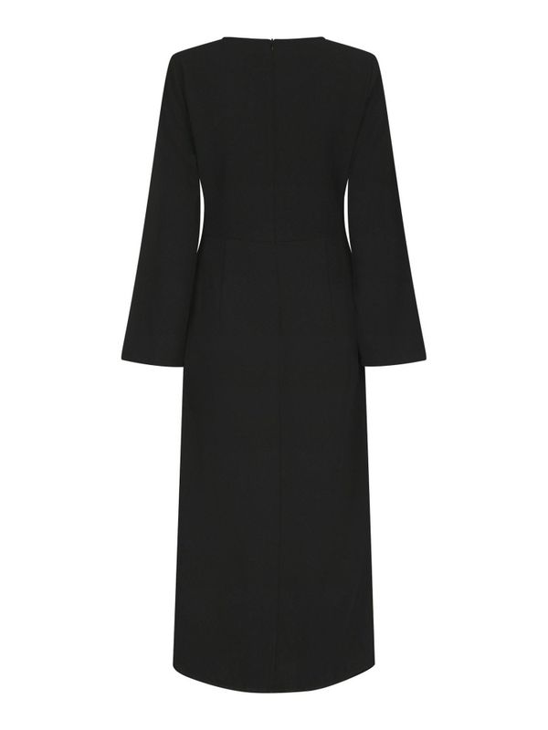 Emmely Drape Dress Black 