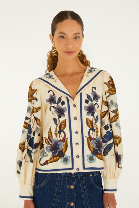 Hovedbilde Golden Nature Cream Multicolor Long Sleeve Shirt 