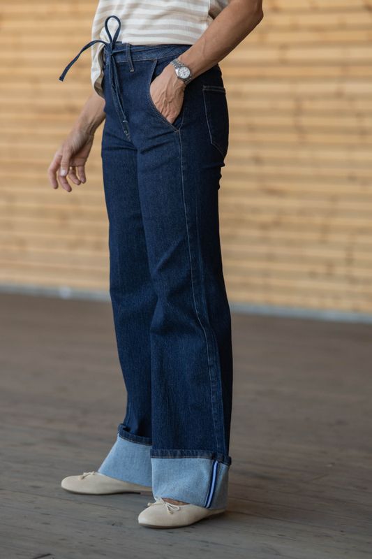 Hubby Reverse Ankle Jeans Dark Denim 