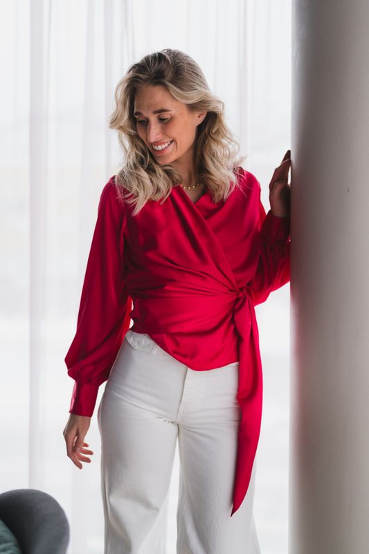Ines Blouse Raspberry Pink 