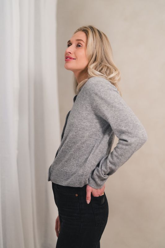Saboston Cardigan 6304 Grey Melange 