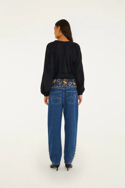 Baloon Gold And Blue Denim 