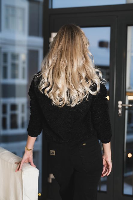 Hovedbilde Limo Fluffy Knit Cardigan Black 