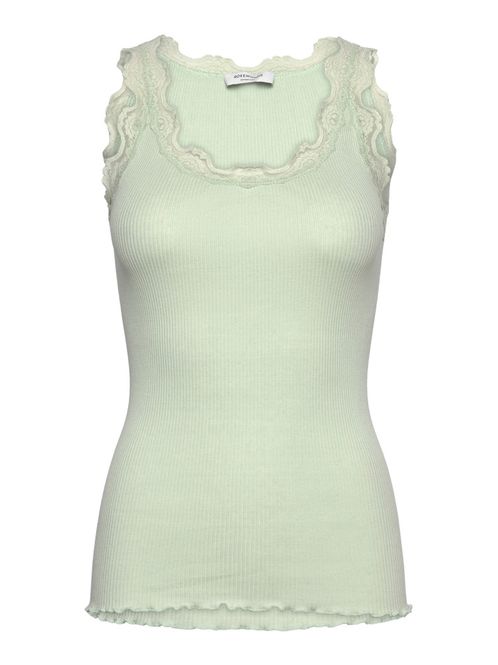 Hovedbilde Babette Silk SL U-Neck Lace Top Green Lily 