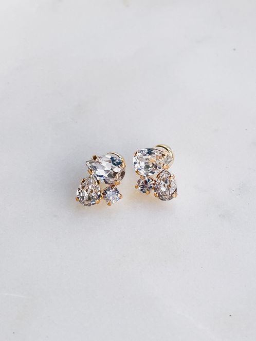 Hovedbilde Alisia Earring Gold Crystal 