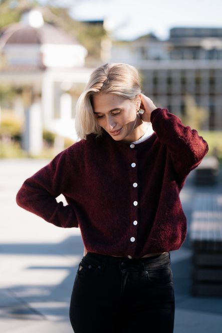 Hovedbilde Vitow Cardigan Cherry Tree Melange 