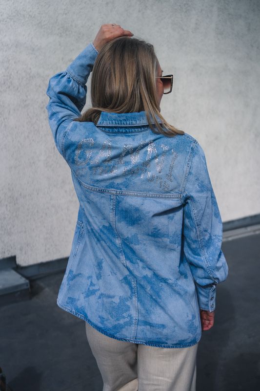 Bleach Denim Shirt Light Blue Stone 