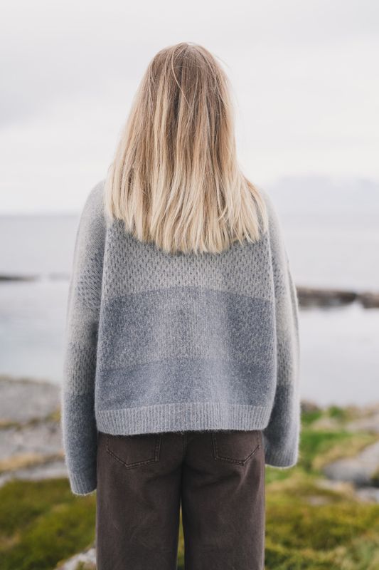 Tine Cardigan Light Blue Mix 