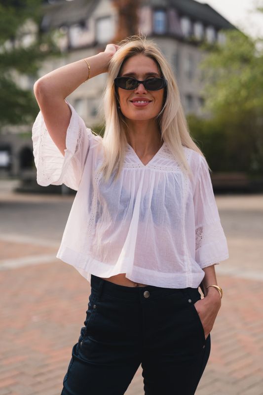 Siama S Voile Blouse White 