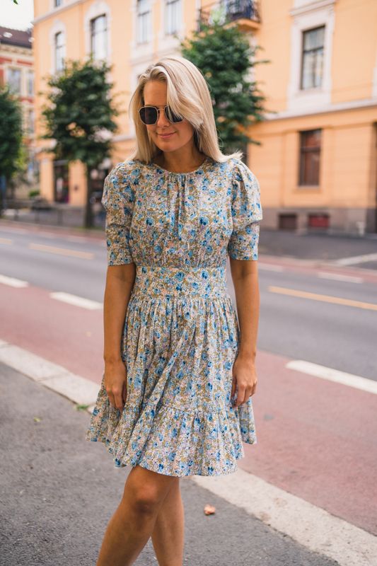 Poplin Mini Dress Blossoms