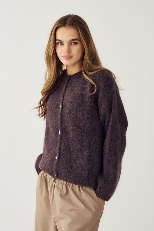 Kae Knit Cardigan Chocolate 