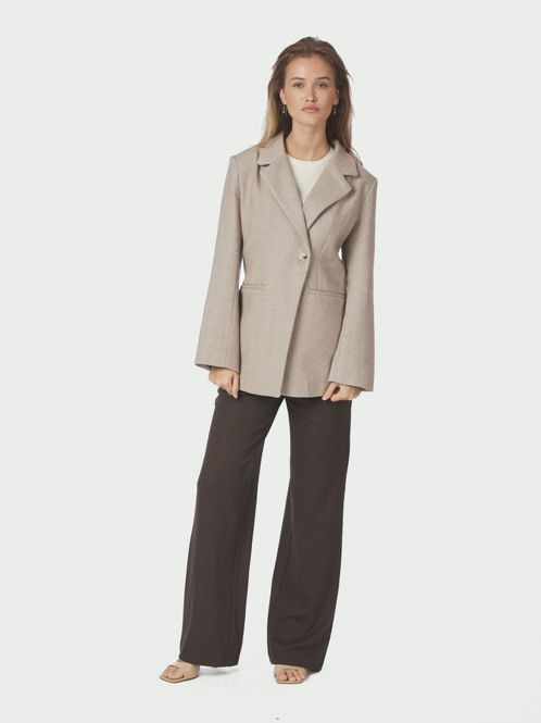 Hovedbilde Bowie Herringbone S Blazer Sand 