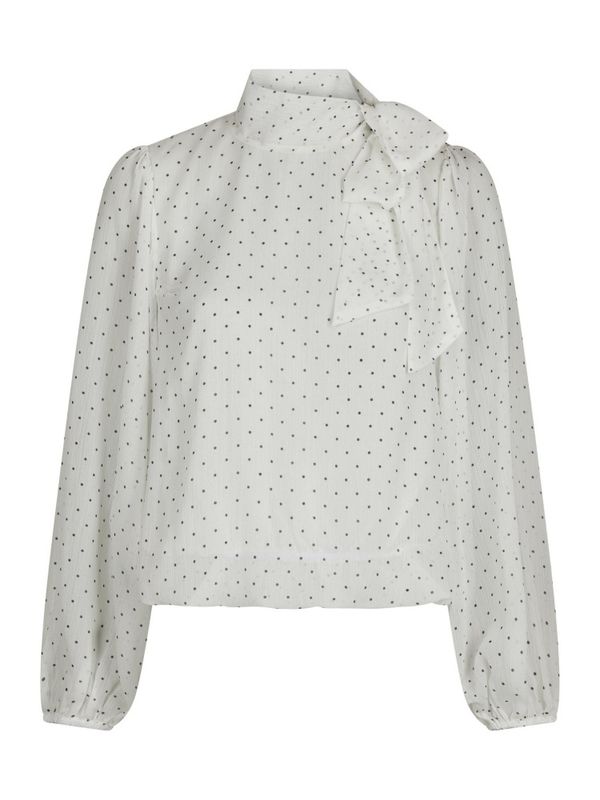 Dorellie Dot Blouse Offwhite 