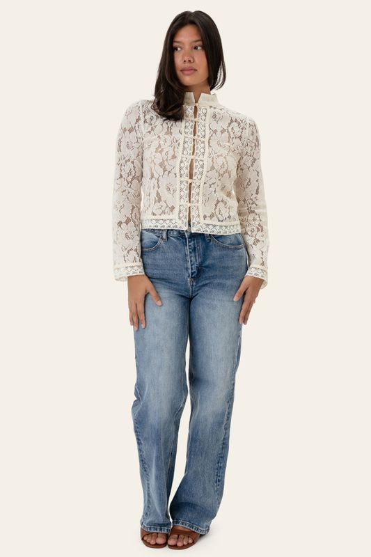 Liljaic Shirt Off White Lace