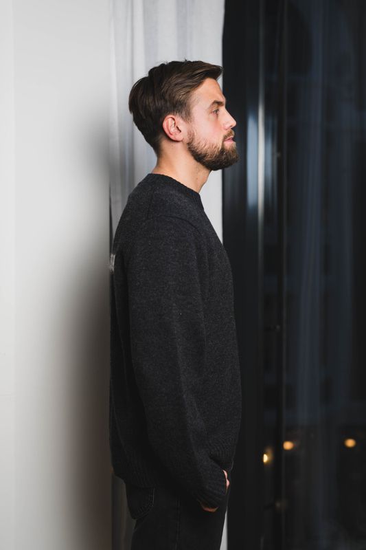 Holzweiler Fluffy Crew Dark Grey 