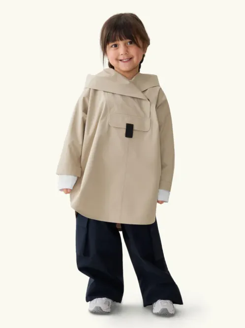 Hovedbilde Bergen Poncho Mini Beige 