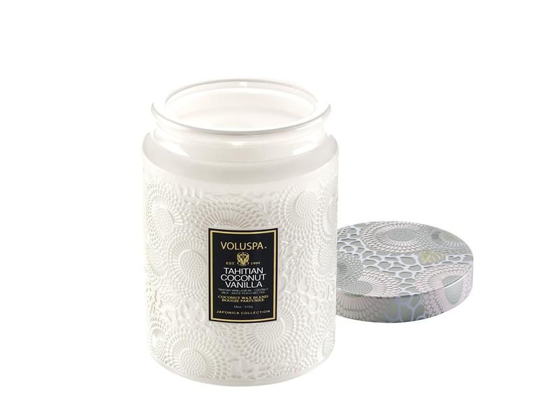 Large Jar Candle Tahitian Coconut Vanilla 