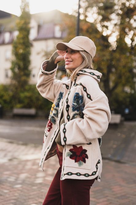 Hovedbilde Lunar Boho Cropped Fleece Coat Cream 