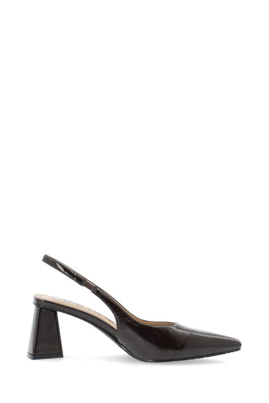 Maralyn Slingback Patent Brown 