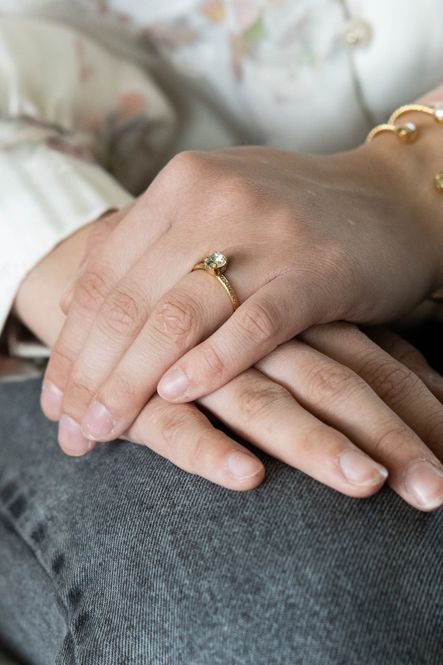 Hovedbilde Natti Ring Gold Crystal 