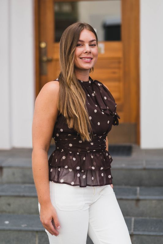Ansol Big Dot Top Brown 