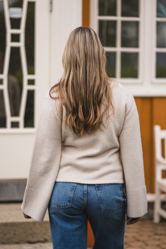Mixie Knit Cardigan Ivory 