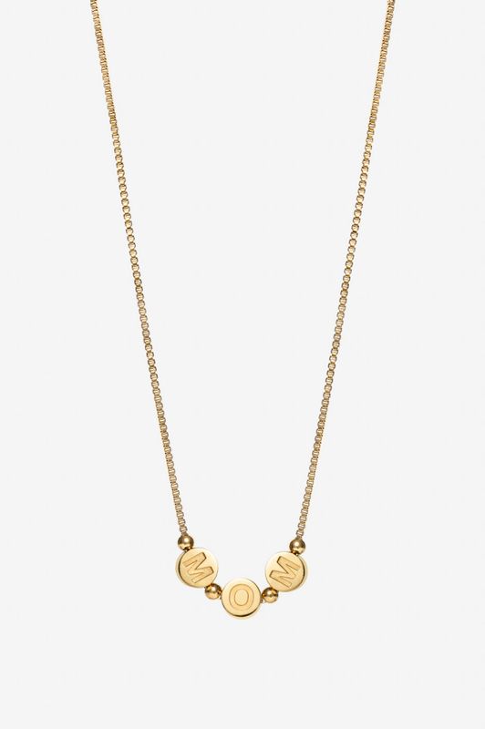 The Mom Necklace Gold 