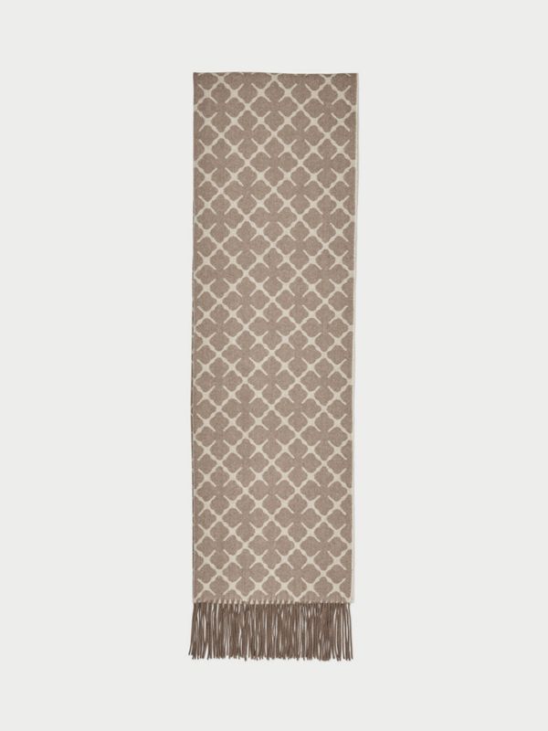 Ortega Cashmere Blend Scarf Fosil 
