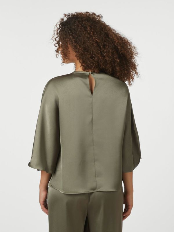 Liora Heavy Sateen Blouse Cold Army 