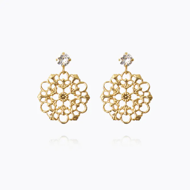 Hovedbilde Andrea Earrings Gold Crystal 