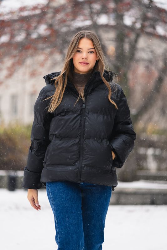 Fox C Puffer Jacket Black