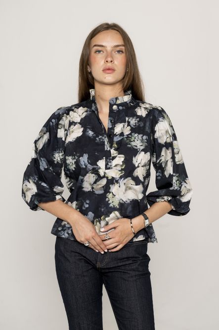 Hovedbilde Ella Blouse Blue Garden