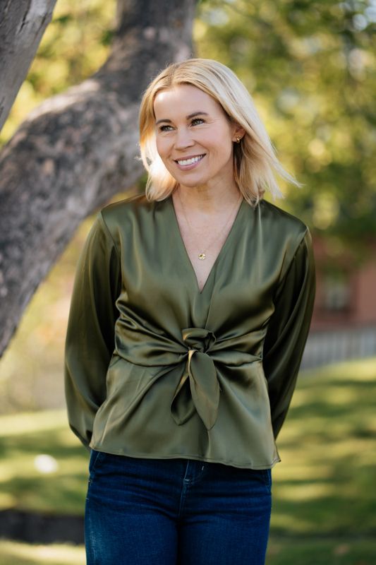 Blair Blouse Semi Rich Olive 